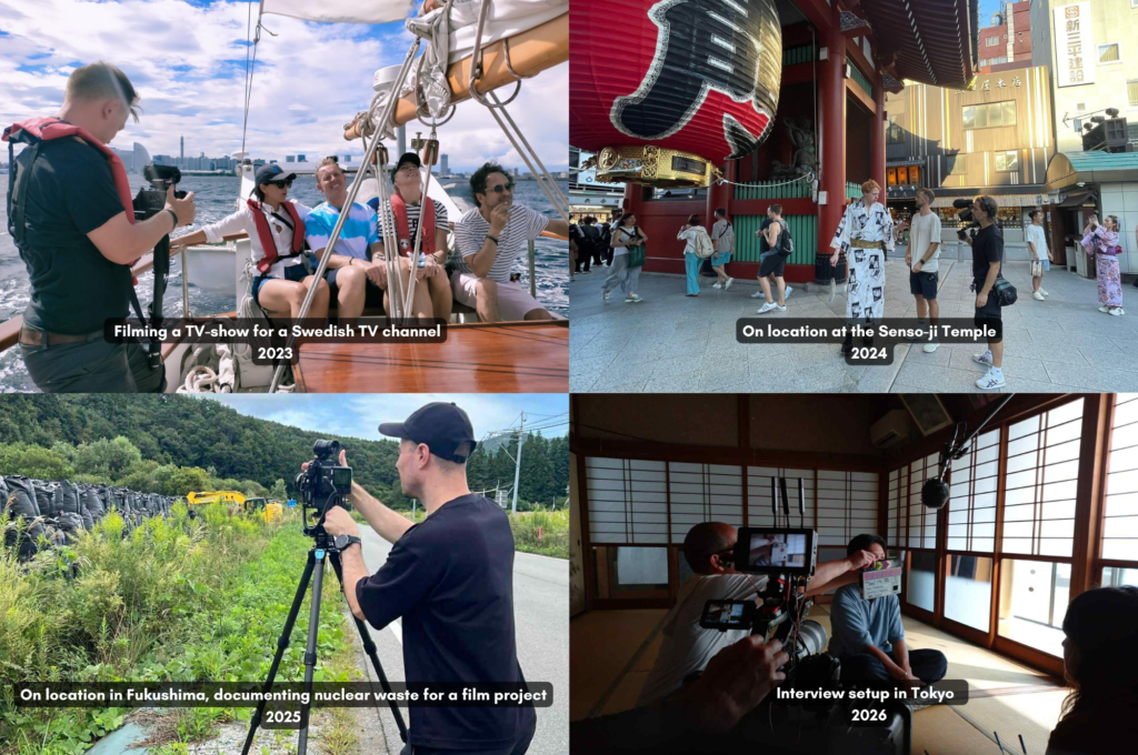 filming in Japan behind the scenes pics
